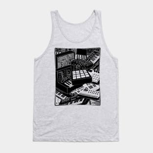 Synthesizer Art for Electronic Musician Tank Top